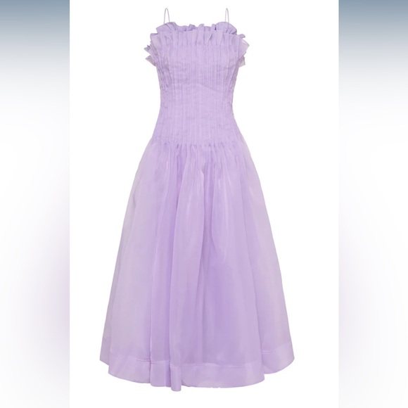 ⭐️New with tag ⭐️Aje Horizon Pintucked Midi Dress - Picture 2 of 5